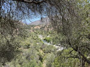 Kaweah River valley in the Sierra foothills near Three Rivers, California