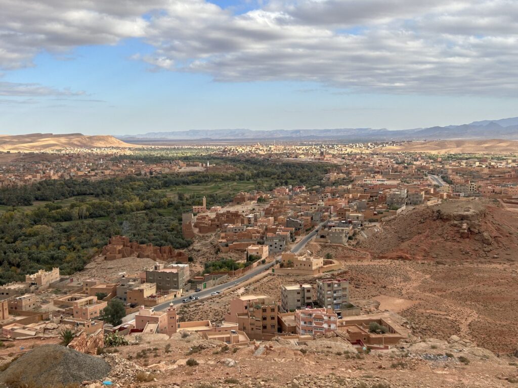 Palm oasis and villages of Tinghir on the way to Todra Gorge, Morocco